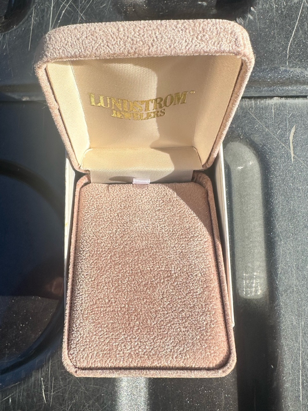 5- Vintage NOS Lundstrom Jewelers Pink Velvet Necklace Presentation Boxes